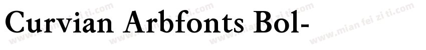 Curvian Arbfonts Bol字体转换